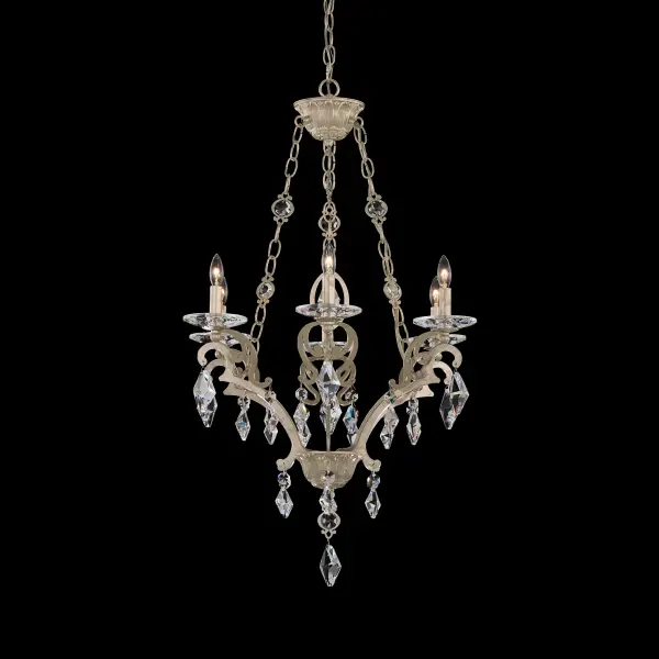 Tamerlaine 6-Light Chandelier in Heirloom Gold with Clear Radiance Crystal