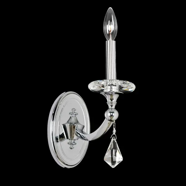Floridia 1 Light Wall Bracket in Polished Chrome