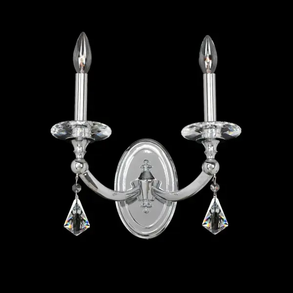 Floridia 2-Light Crystal Wall Sconce