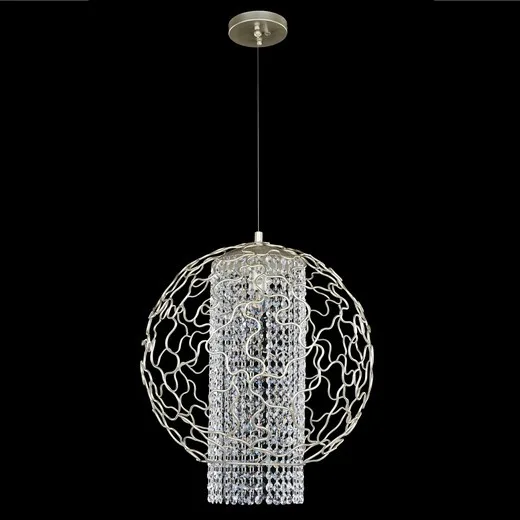 Mundo Four Light Pendant in Tarnished Silver