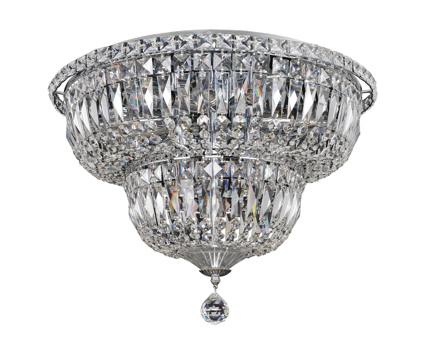 Betti 12 Light Flush Mount in Chrome