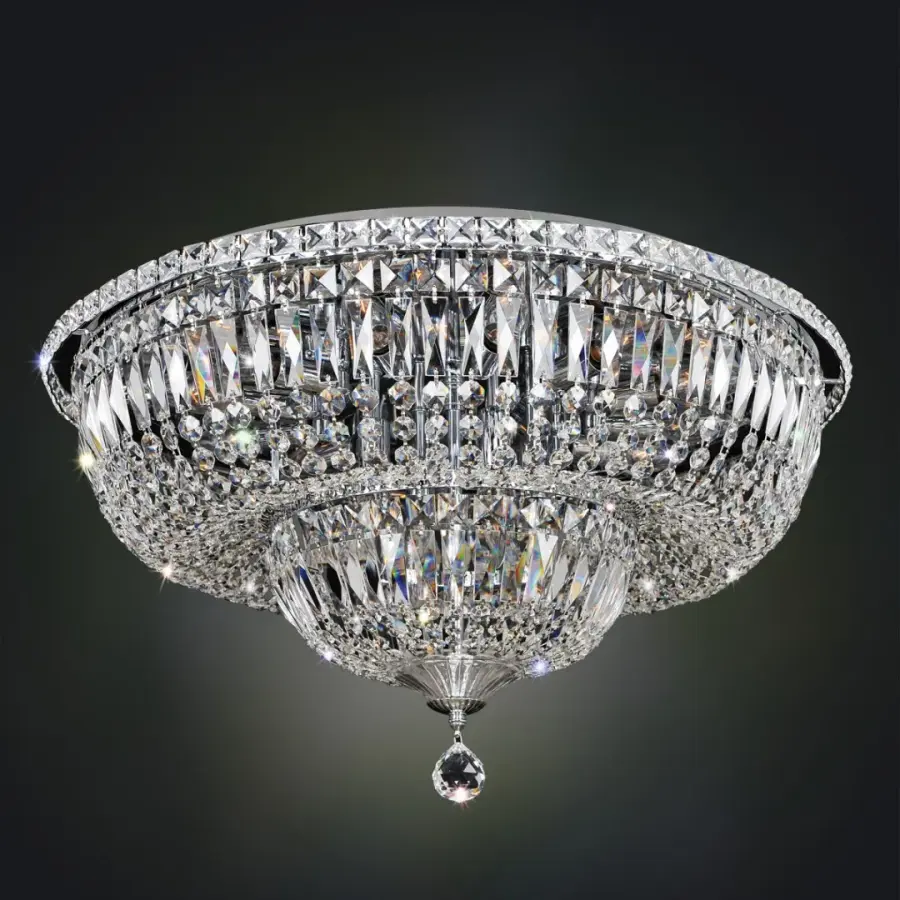 Betti 16-Light Flush Mount in Polished Chrome