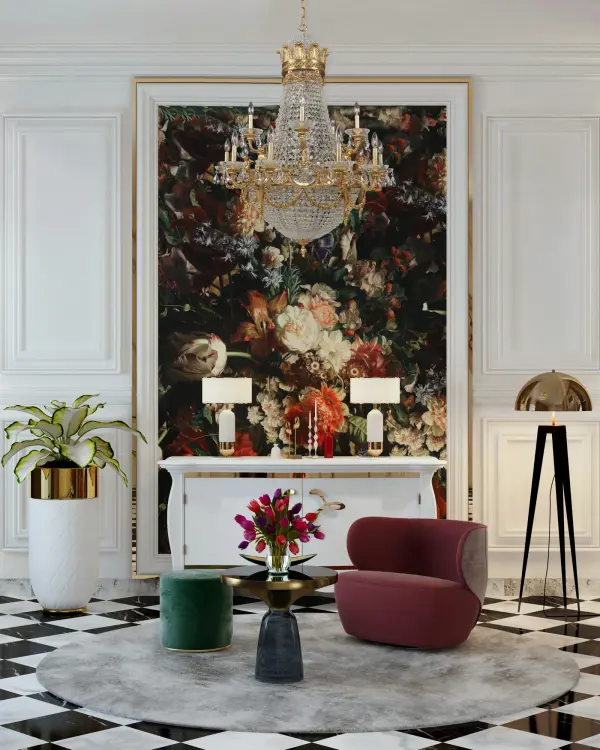 The Marseille chandelier brings Old World elegance with its 15 lights across two tiers, featuring classic French cherub castings and hand-cut crystal medallions. Solid cast brass construction in antique finish ensures lasting beauty. - alternate view