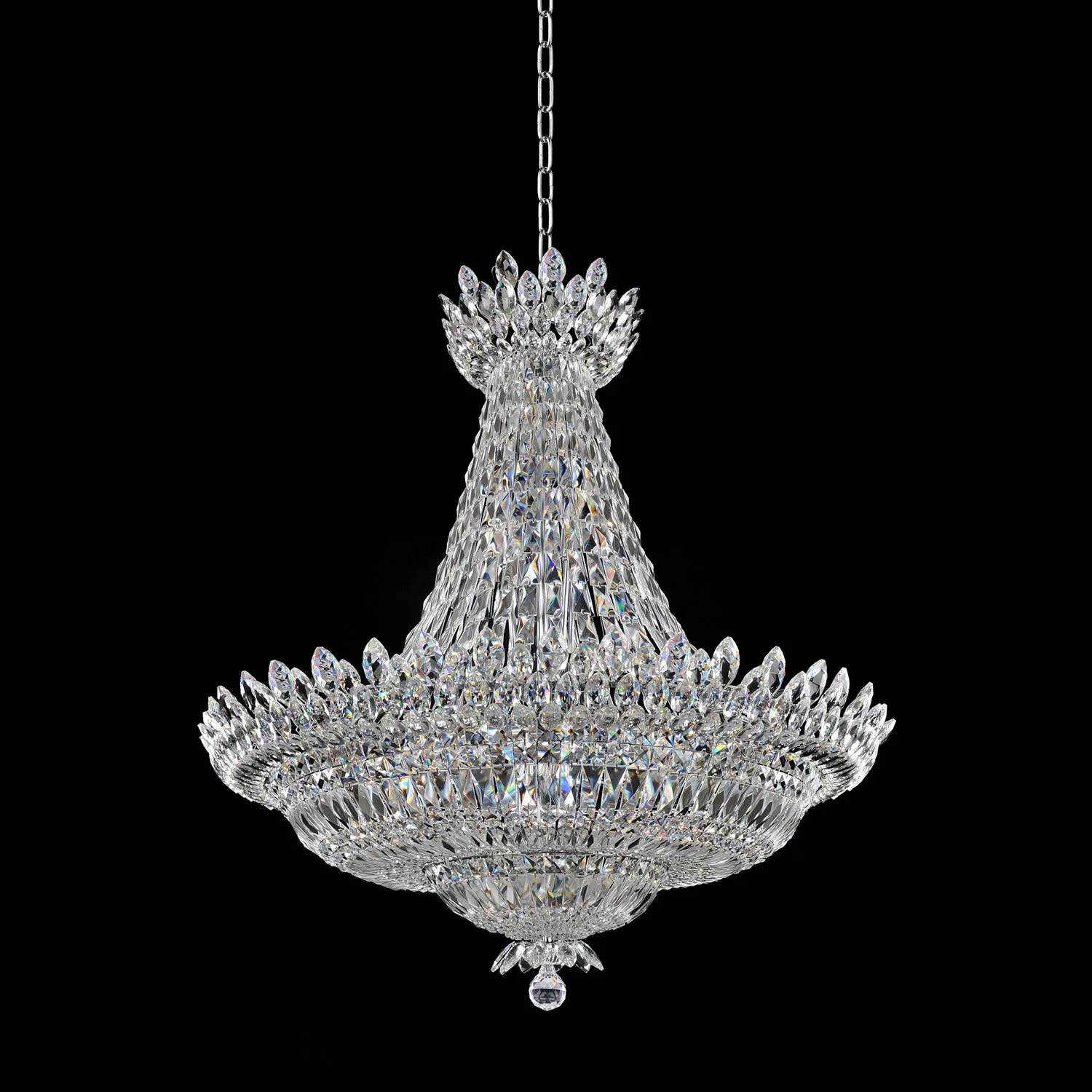Belluno 40" Crystal Pendant in Polished Chrome