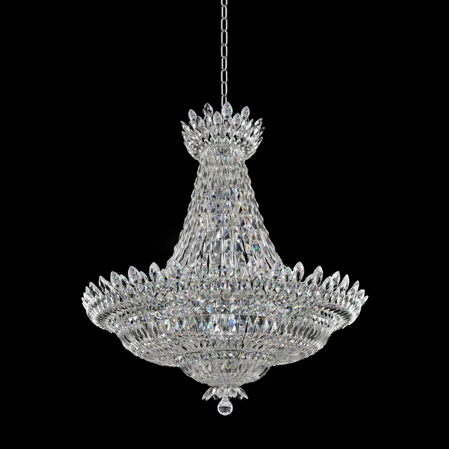 Belluno 40" Crystal Pendant in Polished Chrome