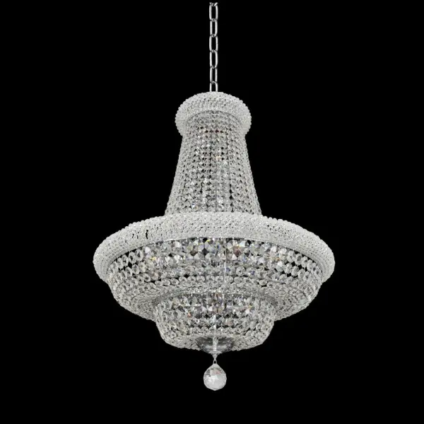 Napoli 18" Crystal Pendant in Polished Chrome