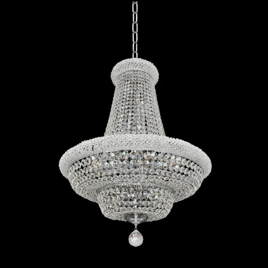 Napoli 18" Crystal Pendant in Polished Chrome