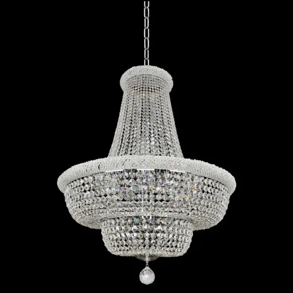 Napoli 34" Crystal Pendant in Polished Chrome