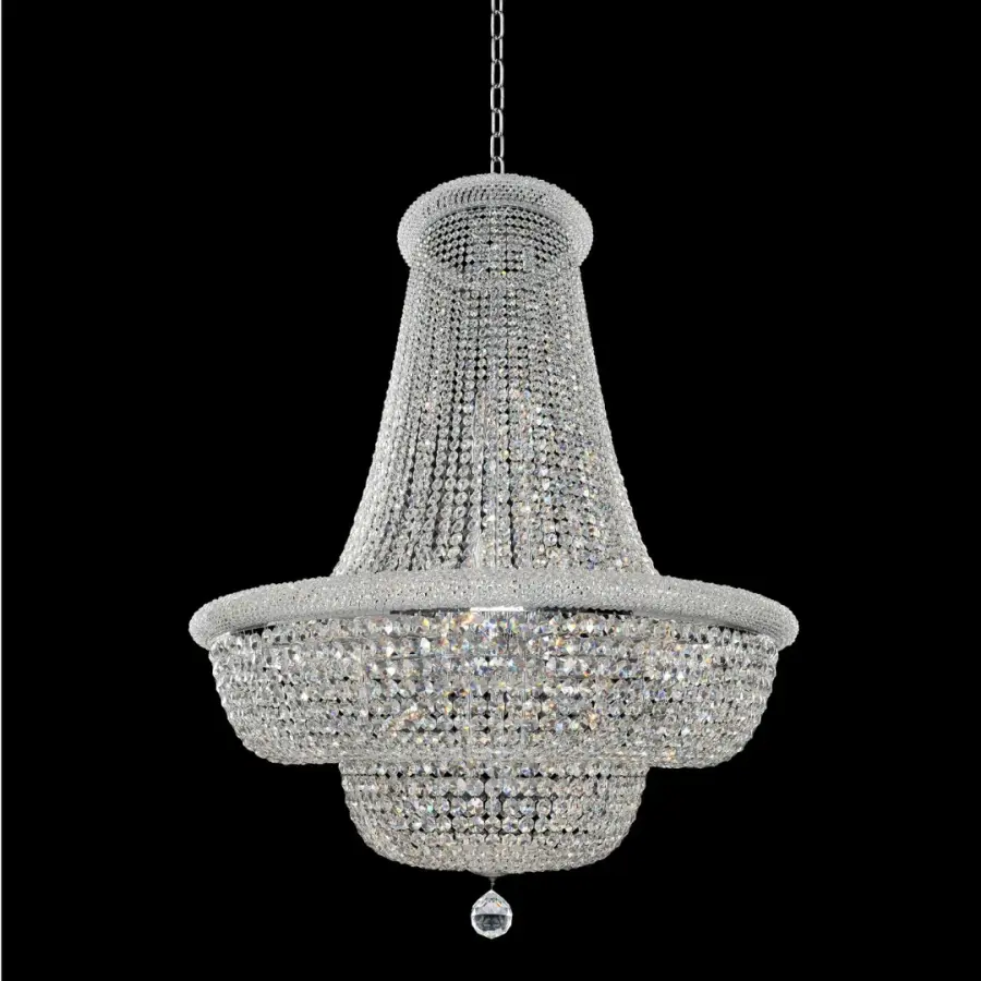 Napoli 42" Crystal Pendant in Polished Chrome