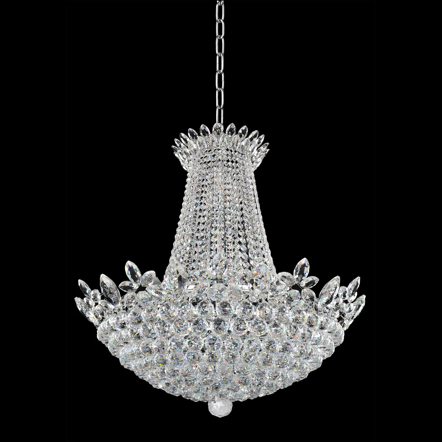 Treviso 30" Crystal Pendant in Polished Chrome