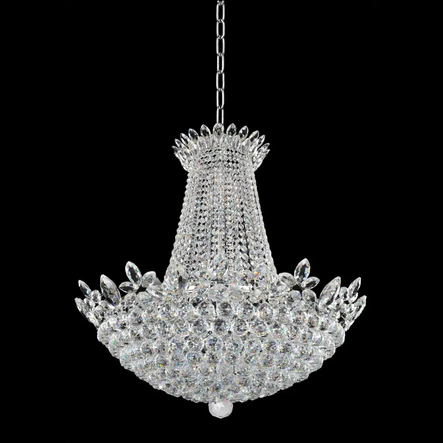 Treviso 30" Crystal Pendant in Polished Chrome