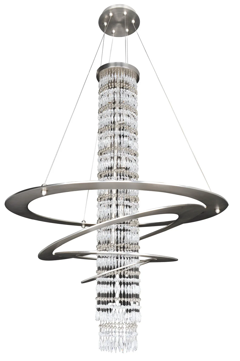 Giovanni Seven Light Pendant in Brushed Nickel