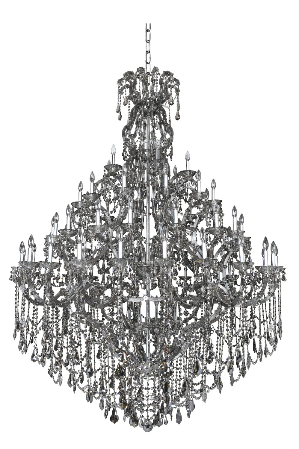 Brahms 66 Light Chandelier in Chrome