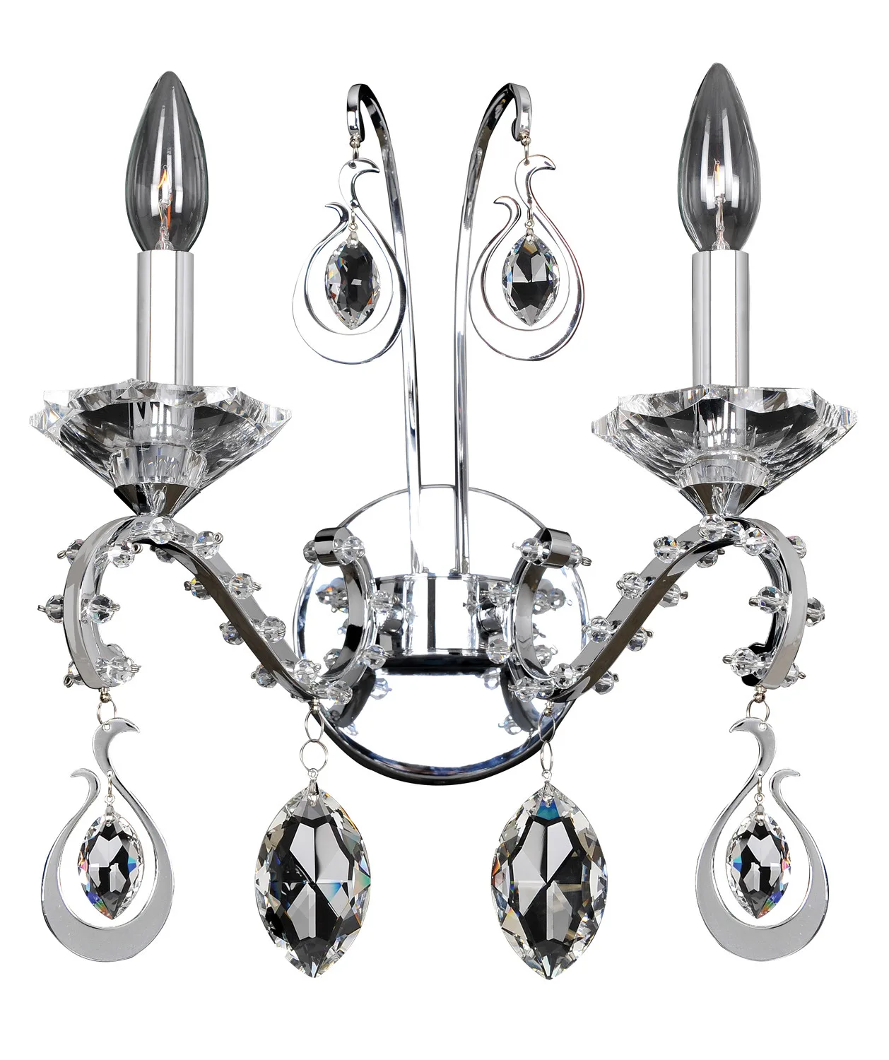 Torreli Two Light Wall Bracket in Chrome
