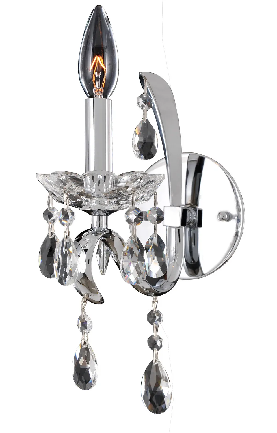 Catalani One Light Wall Bracket in Chrome