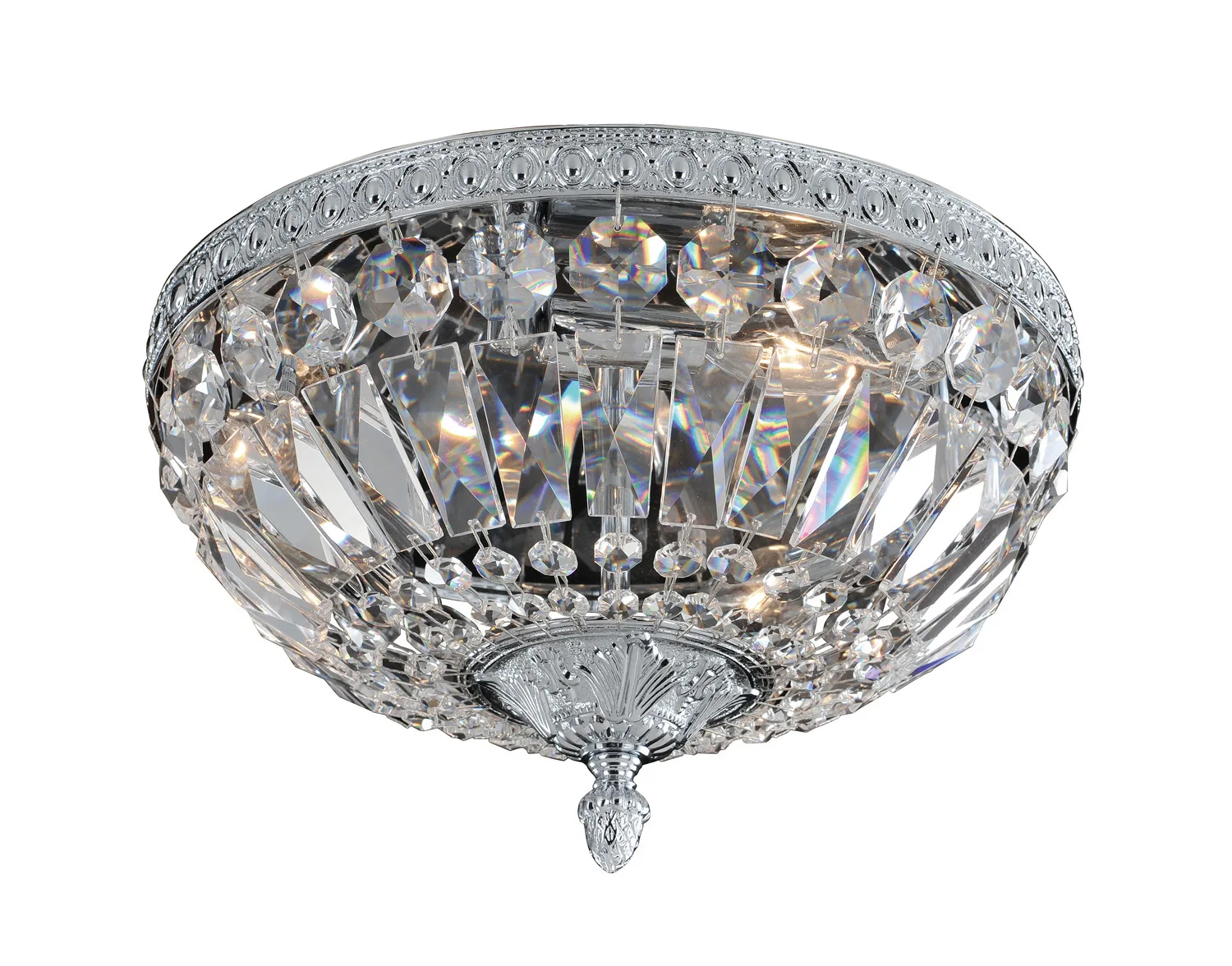 Lemire Three Light Flush Mount in Chrome
