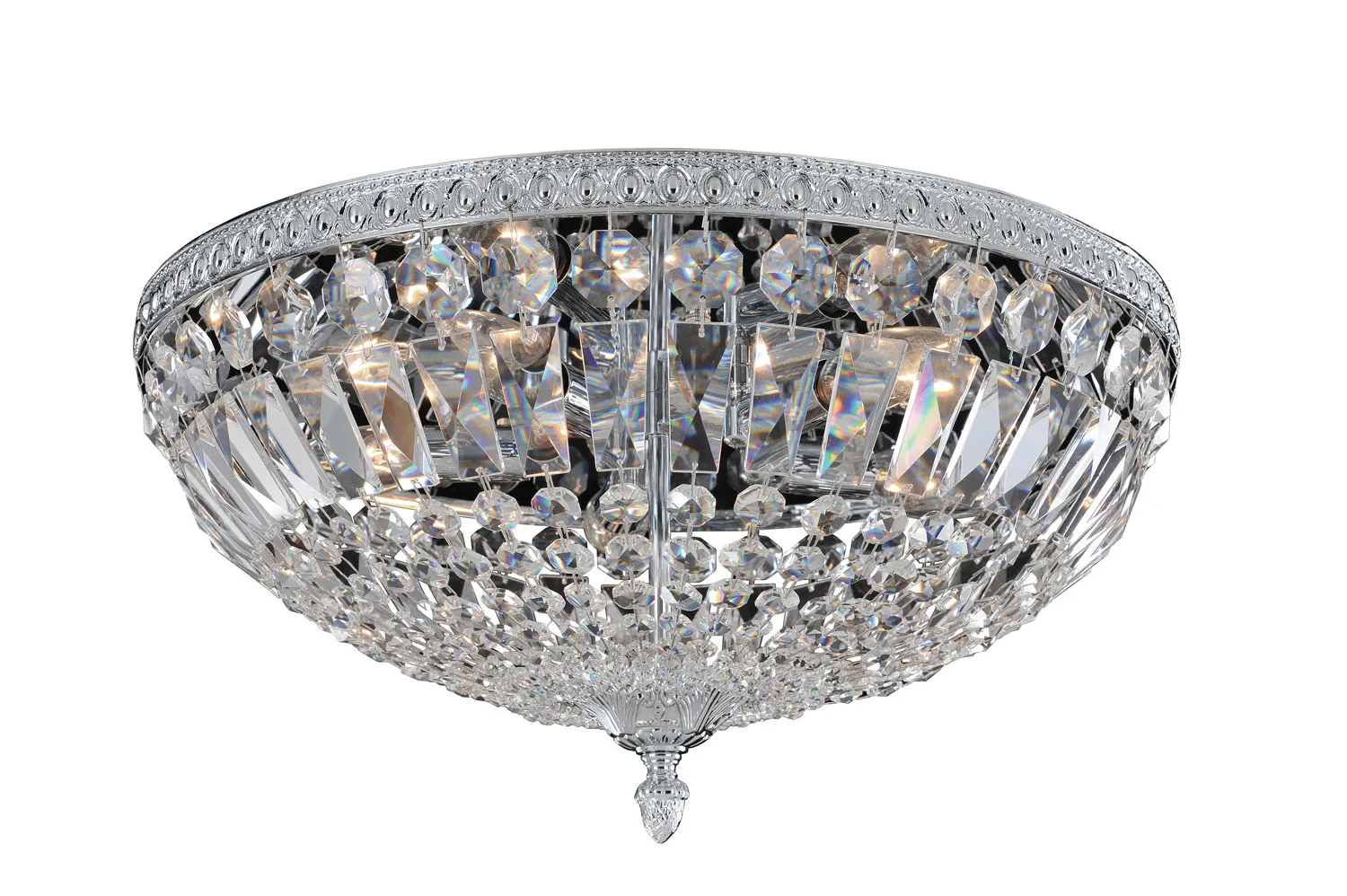 Lemire Five Light Flush Mount in Chrome