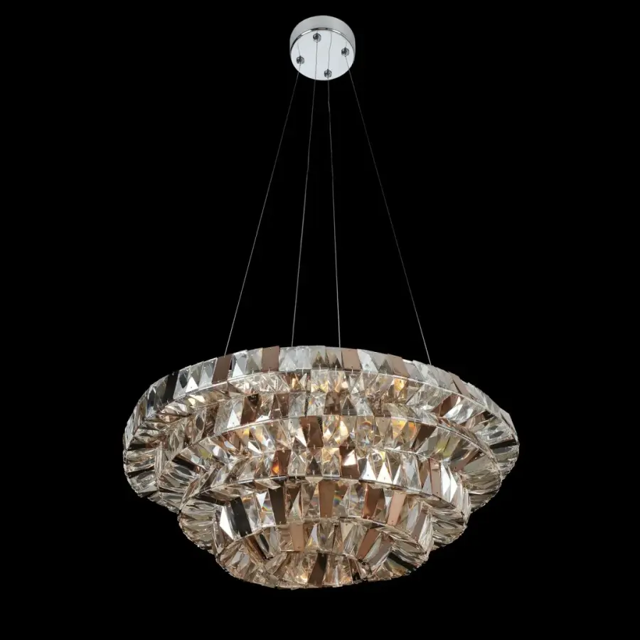 Gehry 24" Crystal Pendant in Polished Chrome