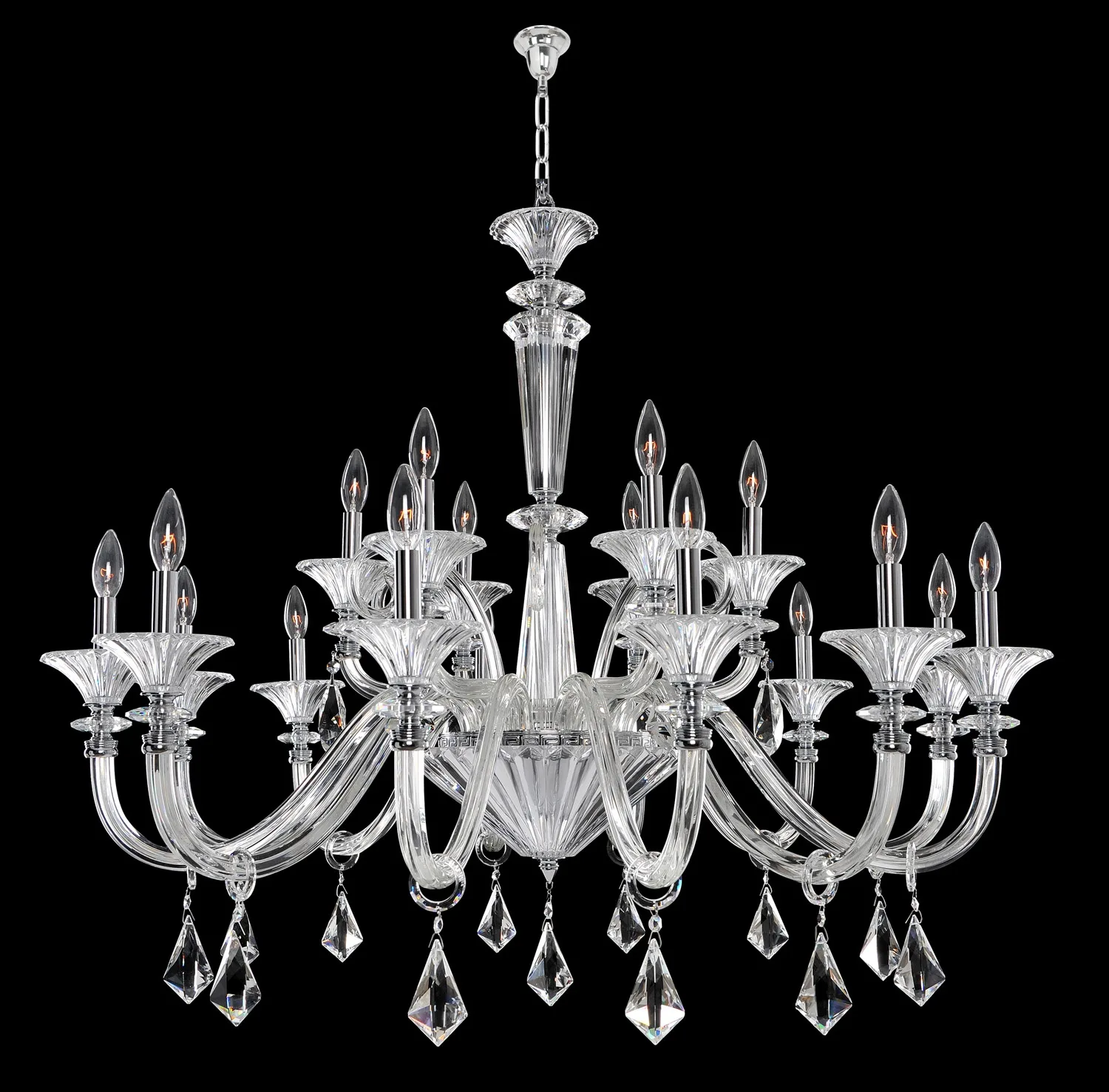 Chauvet 18 Light Chandelier in Chrome