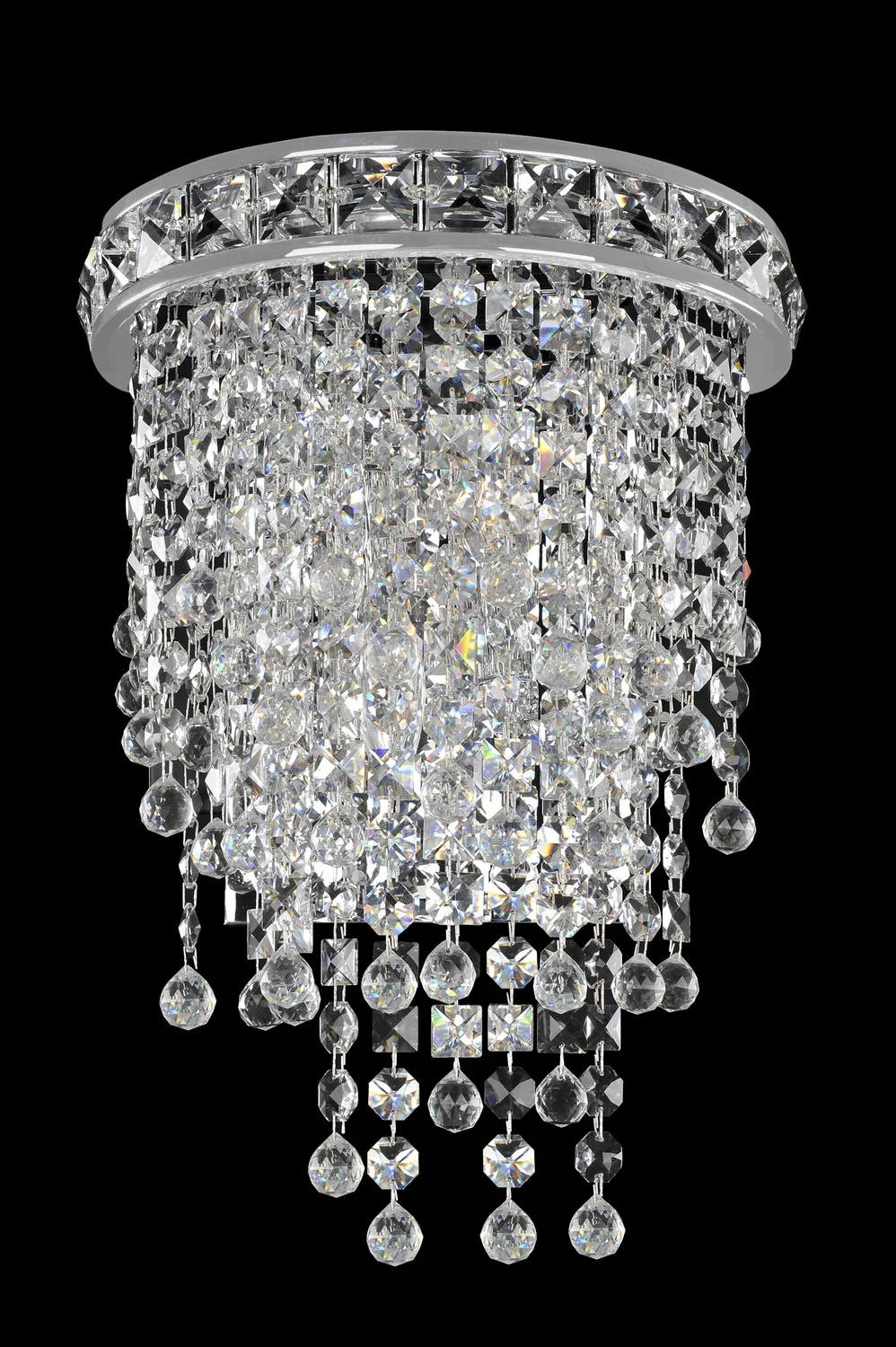 Cascata Two Light Wall Bracket in Chrome