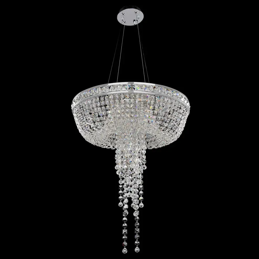 Cascata 24" Convertible Pendant in Polished Chrome