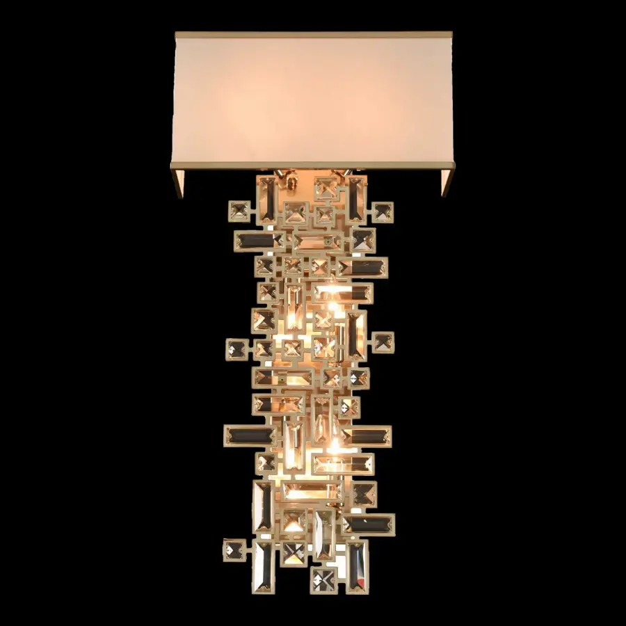 Vermeer 6 Light Wall Bracket in Brushed Champagne Gold