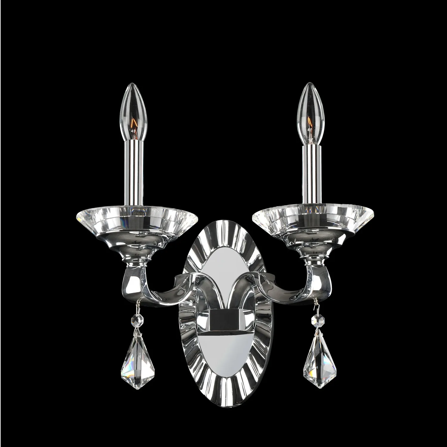 Cosimo Two Light Wall Bracket in Chrome