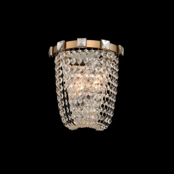 Impero 2-Light Wall Sconce in Brushed Champagne Gold