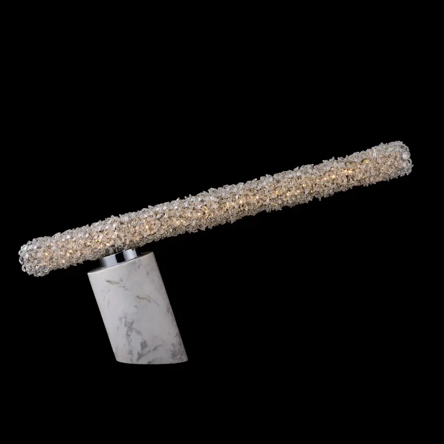 Elegant Crystal Buffet Lamp with Contemporary Sophistication