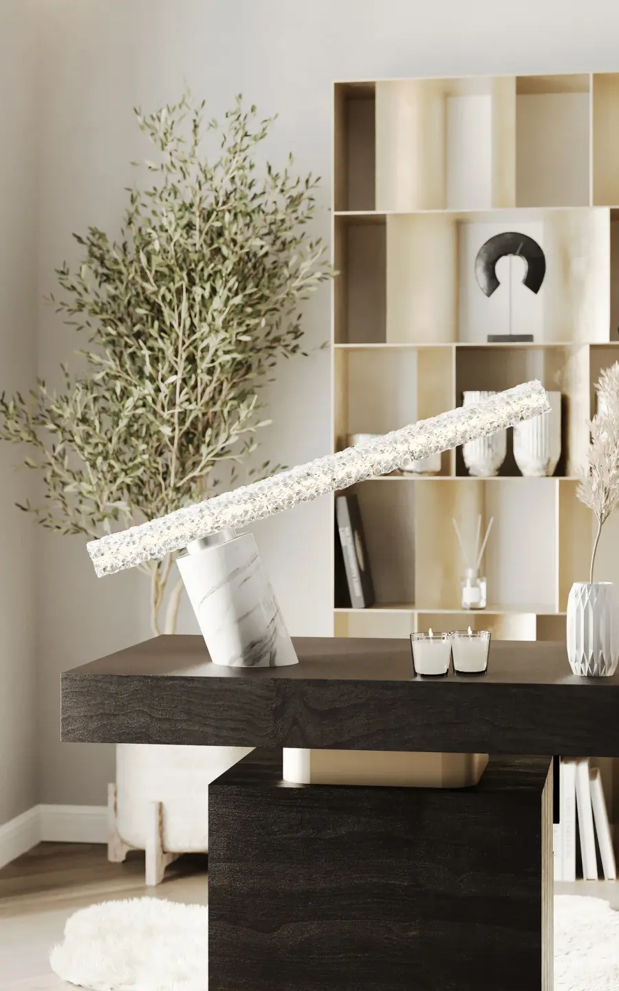 Lina Buffet Table Lamp with Firenze Crystal - Image 3