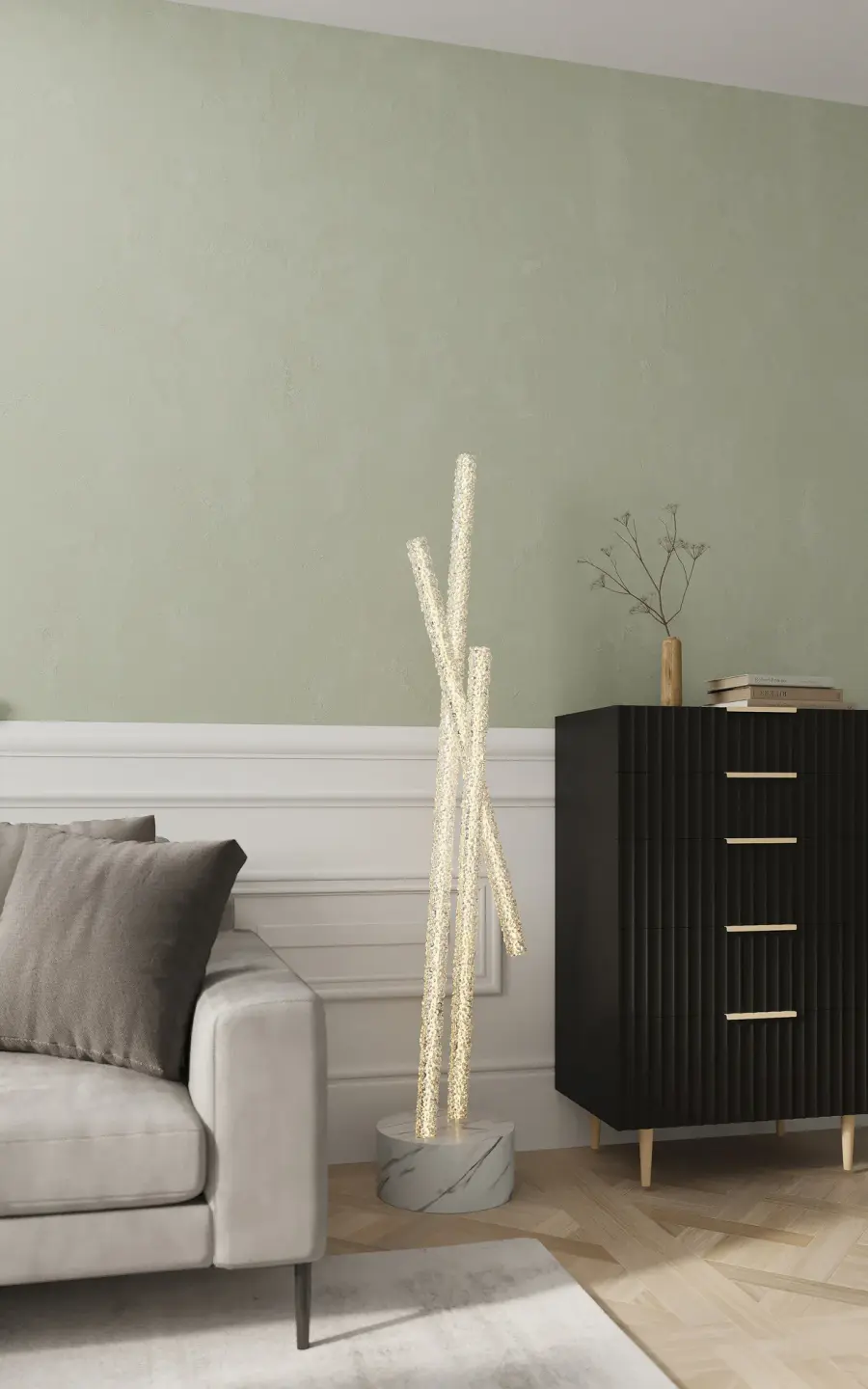 Lina Floor Lamp with Firenze Crystal - Image 2