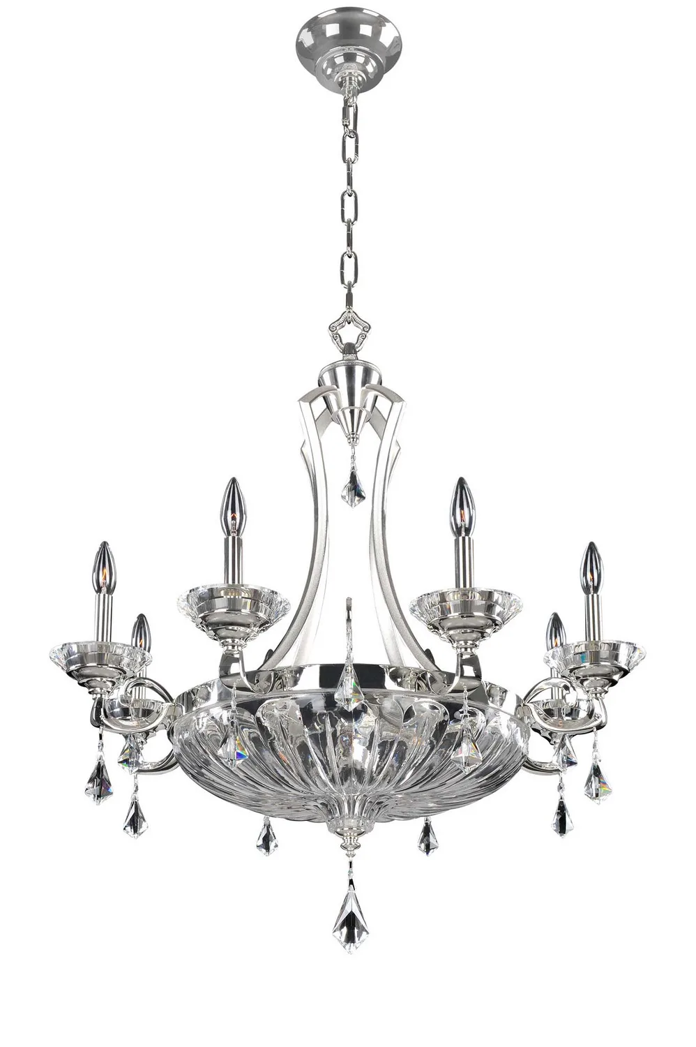 Orecchini 12 Light Chandelier in Two Tone Silver