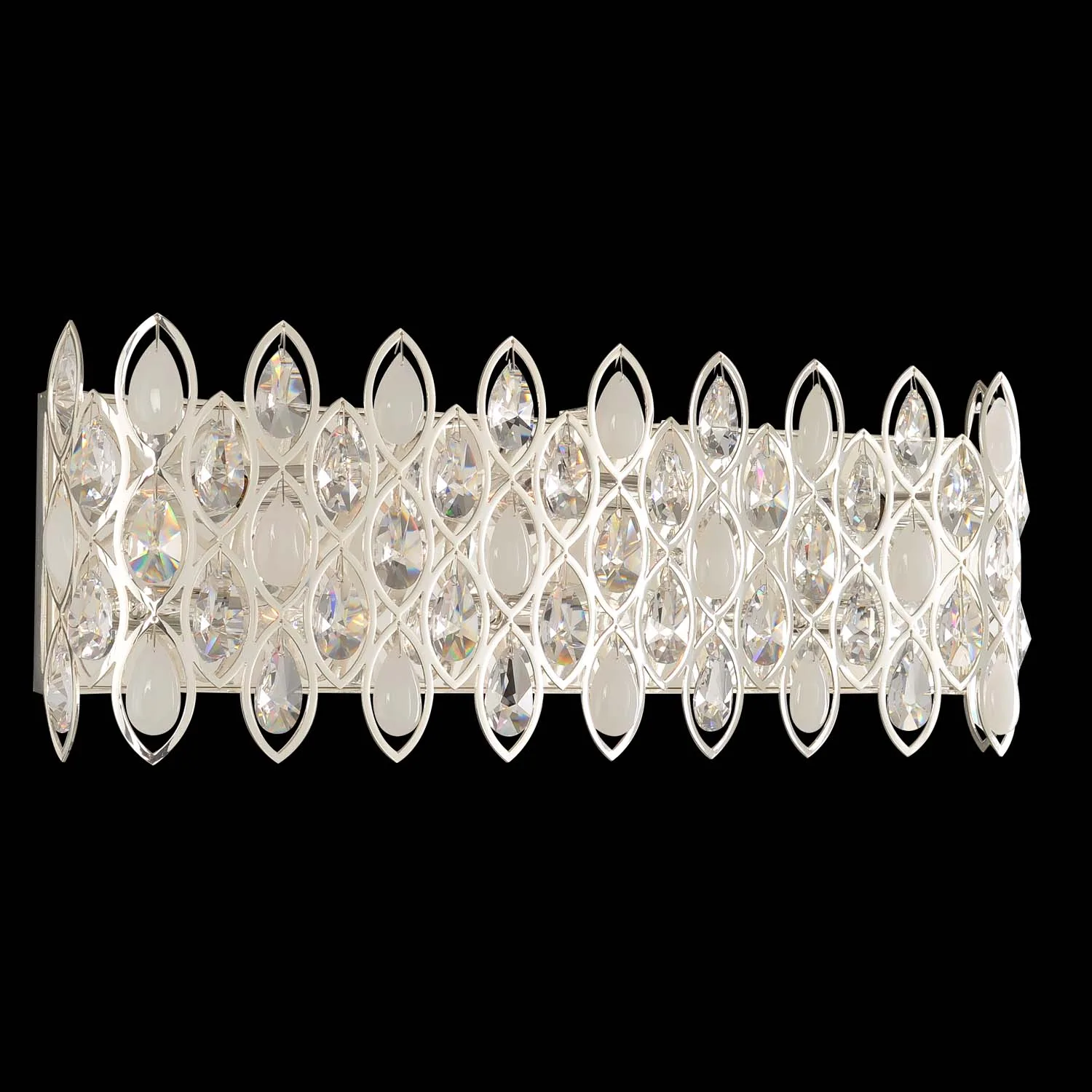 Prive Six Light Bath in Silver