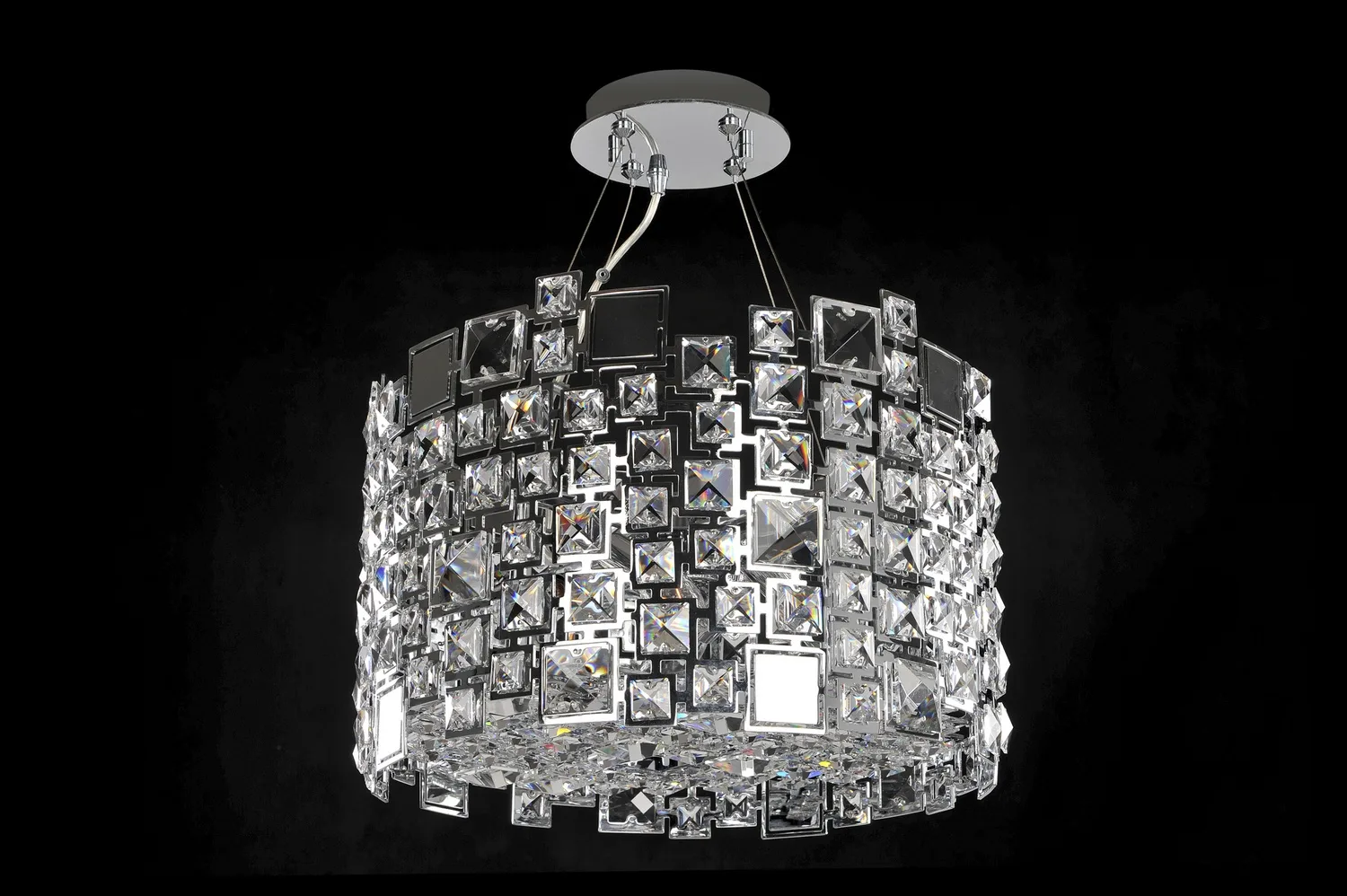 Dolo Four Light Pendant in Chrome