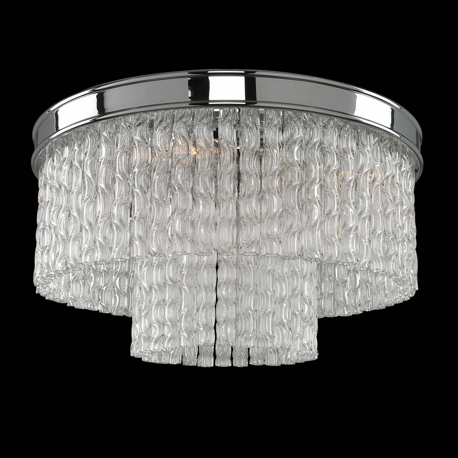 Savena Five Light Flush Mount in Chrome