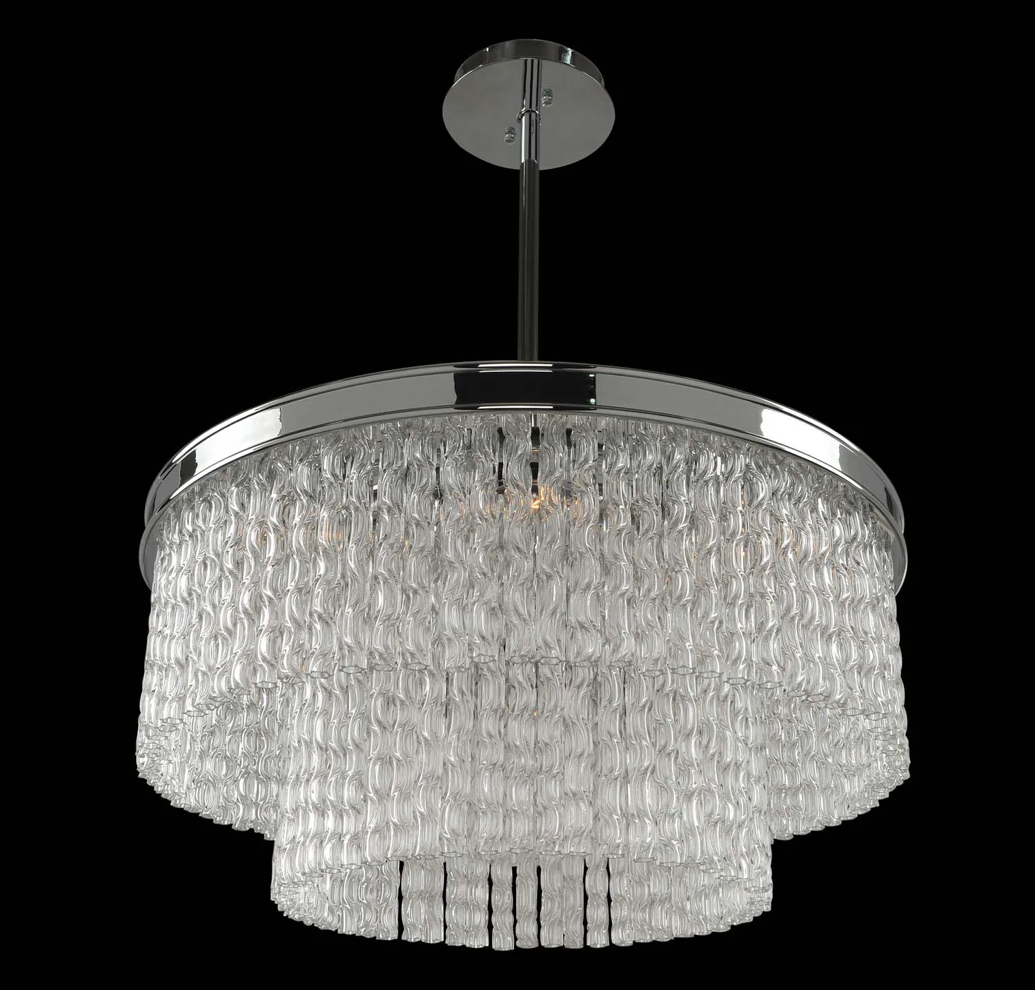 Savena Eight Light Pendant in Chrome