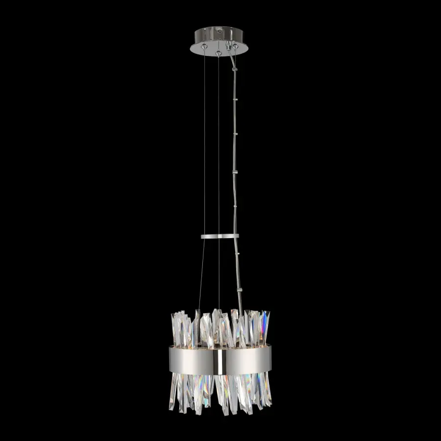 Glacier 10" LED Mini Pendant in Polished Chrome