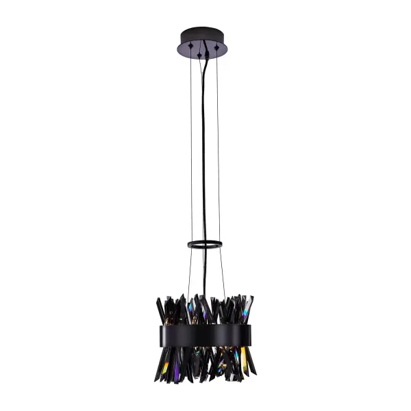 Glacier 10-Inch LED Crystal Pendant in Black Nickel - Image 3