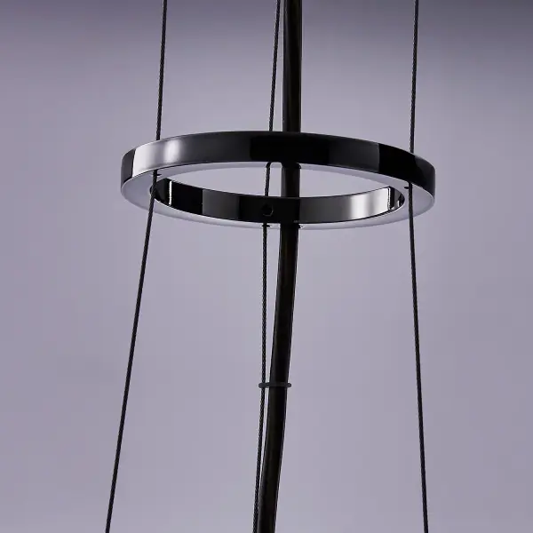 Glacier 10-Inch LED Crystal Pendant in Black Nickel - Image 8