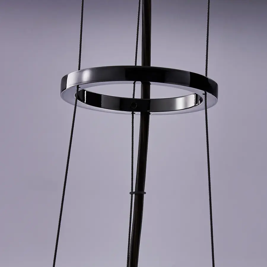 Glacier 10-Inch LED Crystal Pendant in Black Nickel - Image 8