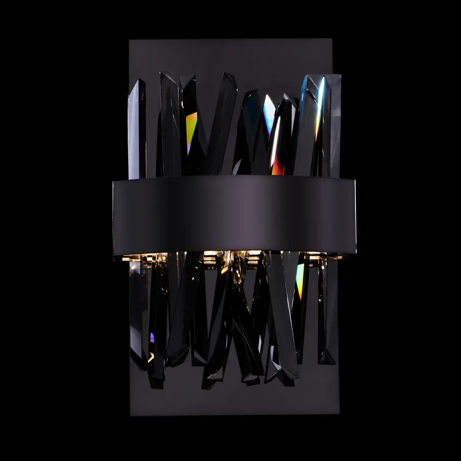 Glacier 12-Inch LED Wall Sconce in Black Nickel - Image 1