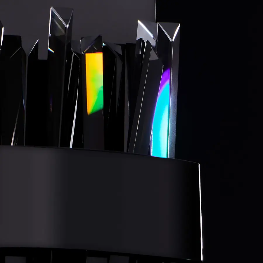 Glacier 12-Inch LED Wall Sconce in Black Nickel - Image 3