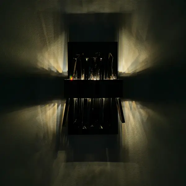 Glacier 12-Inch LED Wall Sconce in Black Nickel - Image 4