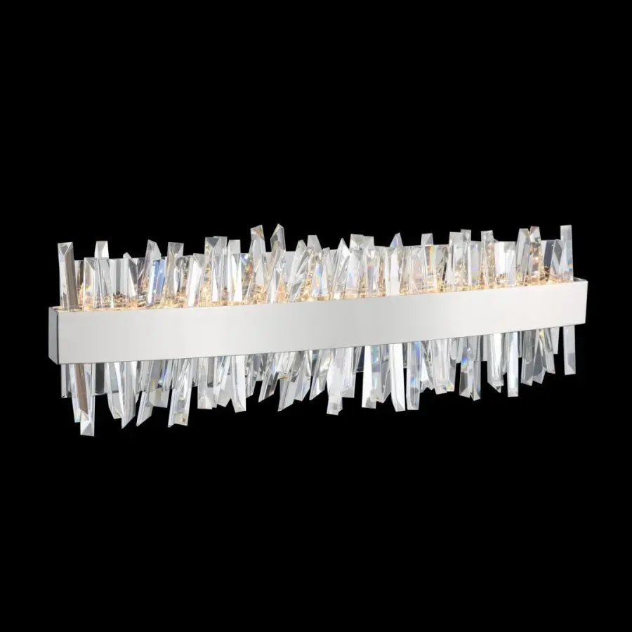 Stunning Crystal Bath Light with Backlit LED Design