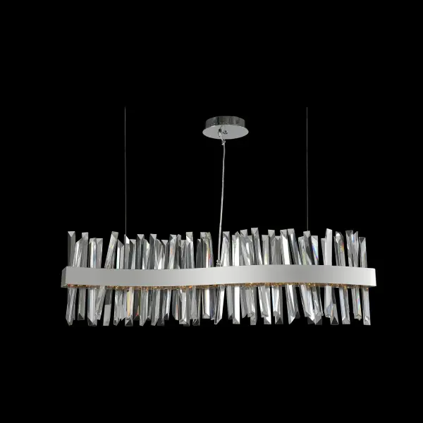 Glacier 42" LED Wave Island Pendant