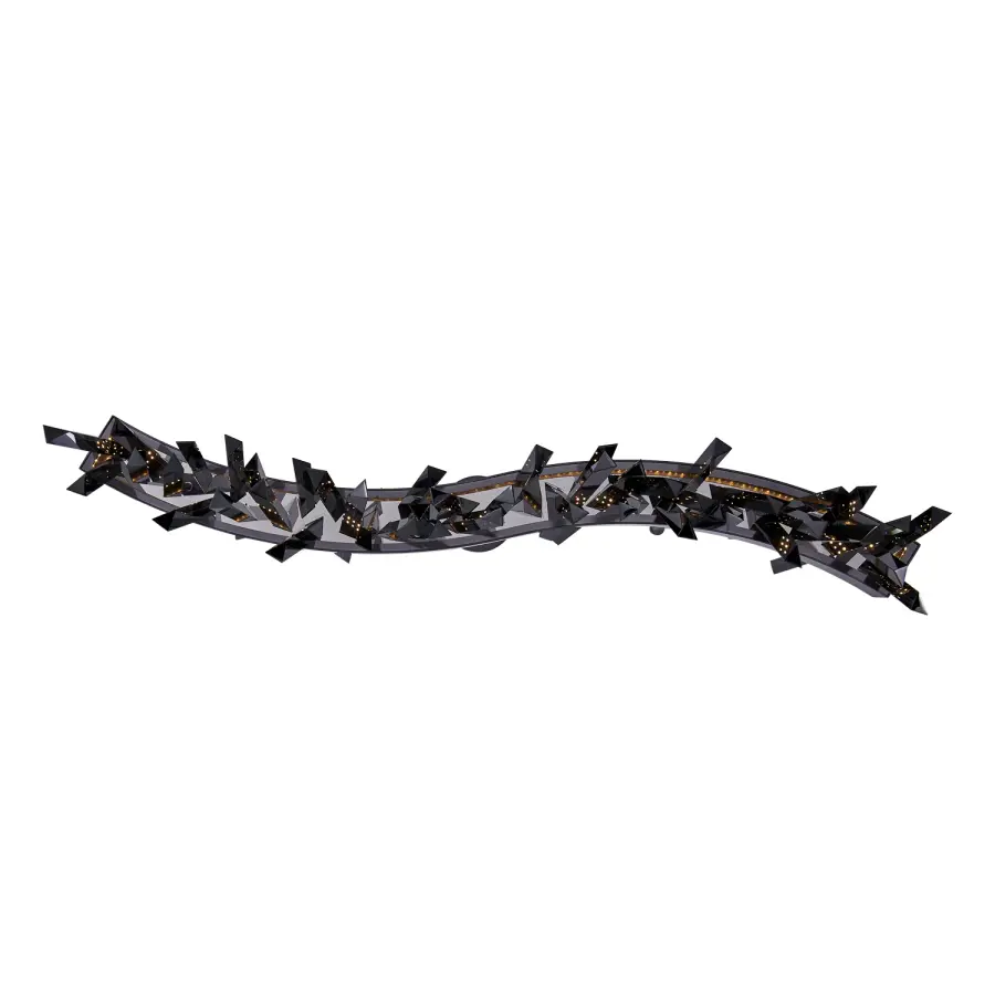 Glacier 42" LED Black Nickel Wave Linear Pendant - Image 2