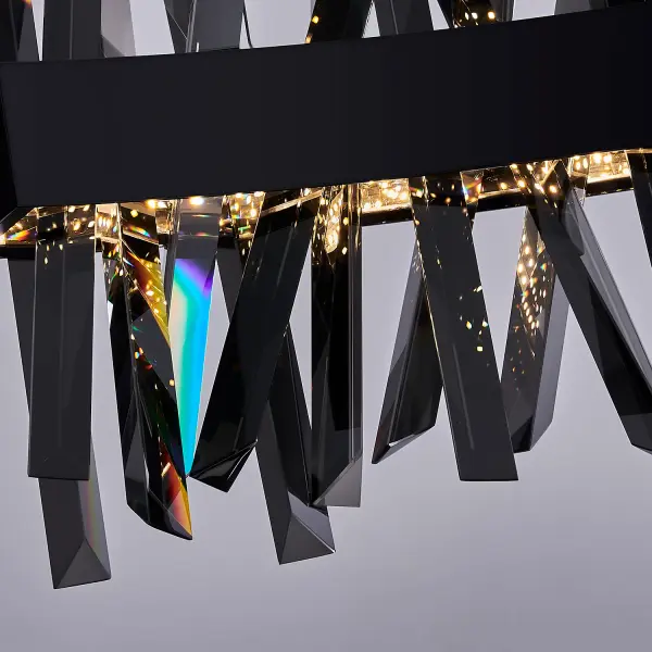Glacier 42" LED Black Nickel Wave Linear Pendant - Image 4