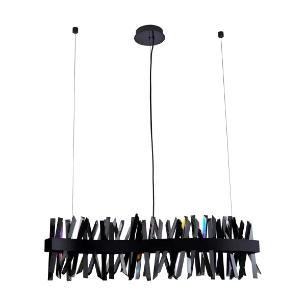 Glacier 42" LED Black Nickel Wave Linear Pendant - Image 7