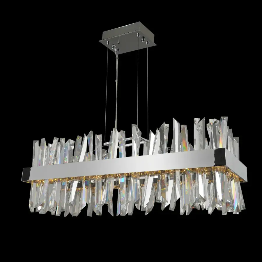 Glacier 36" Rectangular LED Island Pendant