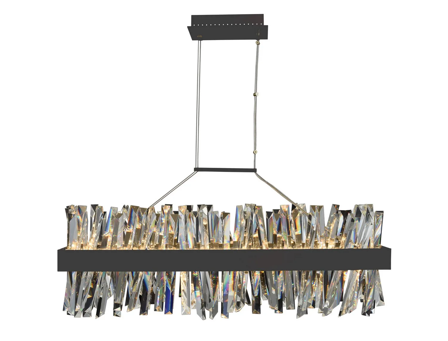 Glacier 36" LED Rectangular Island Chandelier